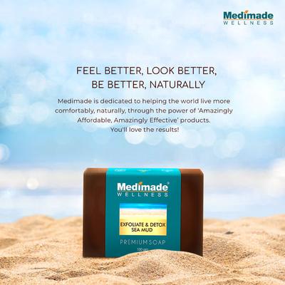 Medimade Exfoliate & Detox Sea Mud Premium Soap (Pack of 3) 1's - Soaps