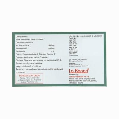 Colihenz P 400mg Tablet 10'S - Nootropics And Neurotrophics