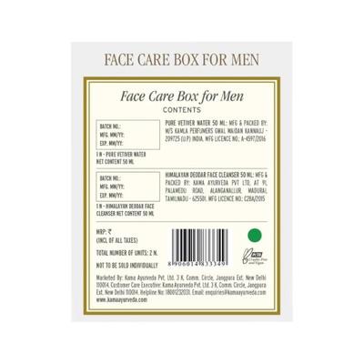 Kama Ayurveda Face Care Box For Men 100ml - Facial Kits