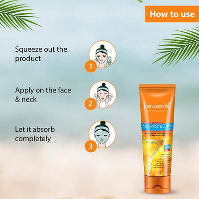 Aryanveda Sunprotective Sunscreen Spf 40 PA+++ UV/A&B Protection for Women & Men 60 gm - Face Sunscreen
