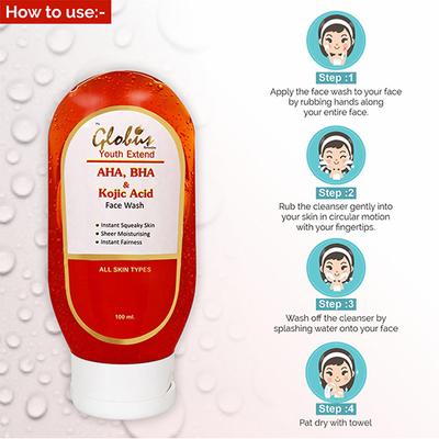 Globus Remedies Aha Face Wash 200ml 2's - Face Washes