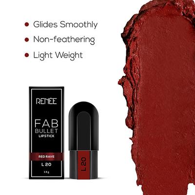 RENEE Fab Bullet L 20 Red Rave 1.5 gm - Lipsticks