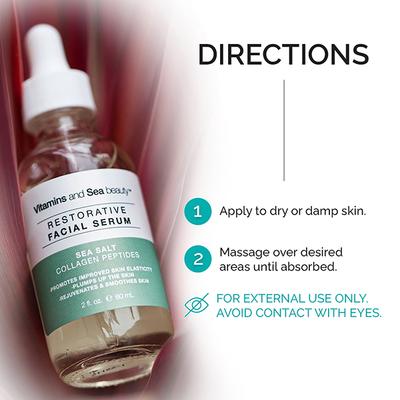 Vitamins And Sea Beauty Sea Salt And Collagen Peptides Serum, Smoothing Face Serum 60 ml - Face Serum