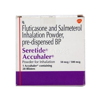 Seretide Accuhaler 50/500mcg Blister 28'S - Asthma/COPD-Ast
