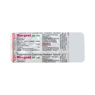 Macgest SR 300mg Tablet 10'S - Hormonal Therapy-Oes
