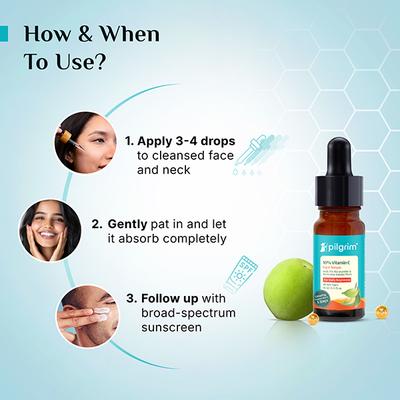 Pilgrim 10% Vitamin C Face Serum For Daily Brightness 10 ml - Face Mists