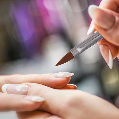 Bronson Professional Nail Art Acrylic Brush Set for Liquid and Powder No.6,8,10 1's - Nail Art