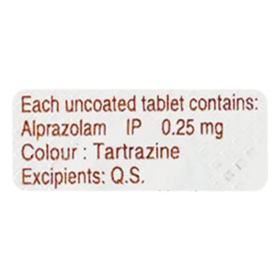 Zolax 0.25mg Tablet 10'S - Anxiety-Anx