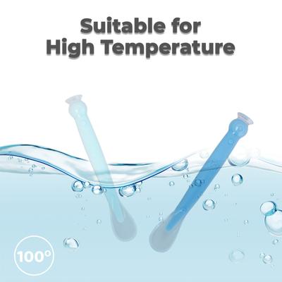 R for Rabbit Safe Feed Silicon Spoon - Blue 1's - Feeding & Nursing