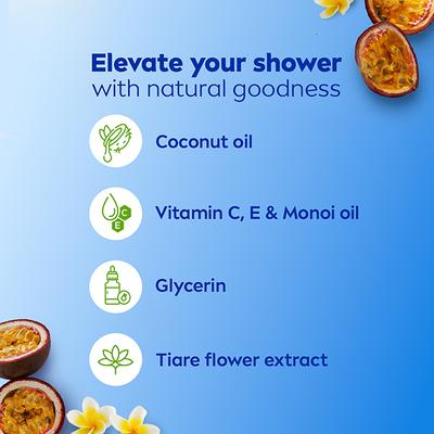 Nivea Shower Gel Passion Fruit And Monoi Oil 1000 ml - Shower Gels & Body Wash