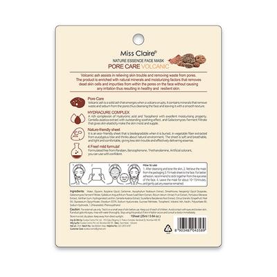 Miss Claire Nature Essence Face Mask Pore Care - Volcanic 25ml - Masks & Peels