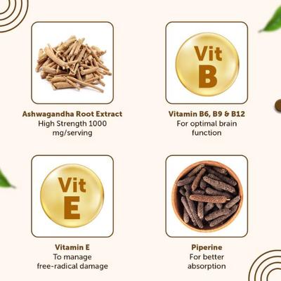 Neuherbs Ashwagandha 1000 Plus Tablets 60's - Sexual Care