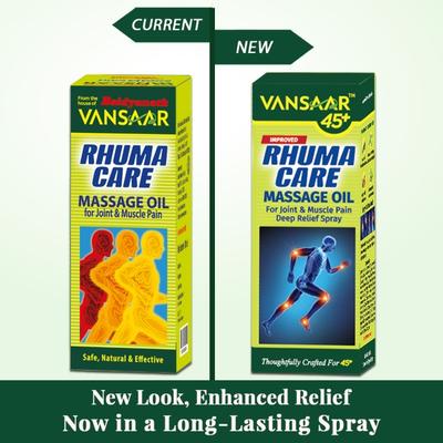 Vansaar 45+ Rhuma Care Massage Oil 50 ml - Pain Relief (Ayush)