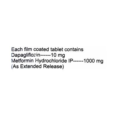 DAPAONE M 10/1000 Tablet 10's - Diabetes-Ant