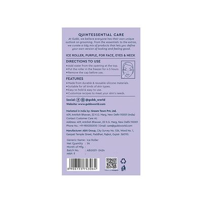 Gubb Ice Roller Face, Eye and Neck - Purple 50 gm - Massagers