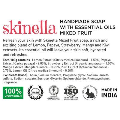 Skinella Mixed Fruit Soap 100 gm - Soaps