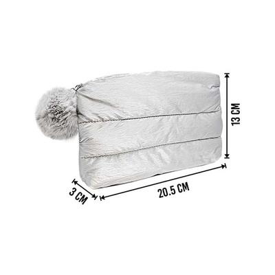 Colorbar Sheen Pouch Small - Silver 28.5 gm - Makeup Pouches