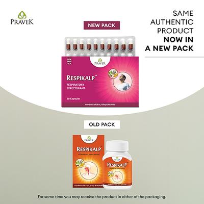Pravek Respikalp Capsules 30's - Speciality Medicines