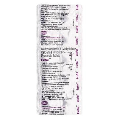 ESSFOL Tablet 10's - Supplements-Vam