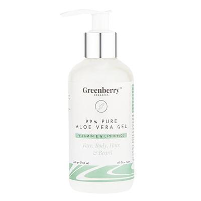 Greenberry Organics 99% Pure Aloe Vera Gel 200 gm - Lotions & Creams