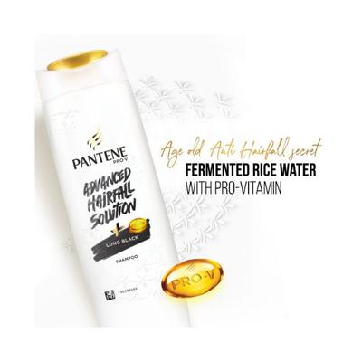 Pantene Advanced Hair Fall Solution Long Black Shampoo For Women 180 ml - Shampoos