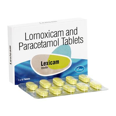 Lexicam 8/325mg Tablet 10'S - Pain relief-Nsa