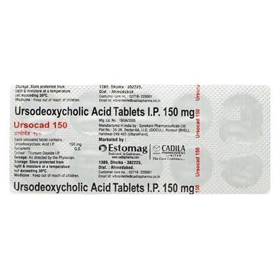 Ursocad 150mg Tablet 10'S - Cholelithiasis/Gall Stones