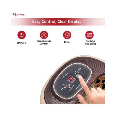 Lifelong Electric Foot Spa Machine With 8 Manual Rollers LLM306 1's - Massagers