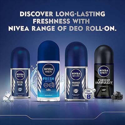 NIVEA MEN DEO FRESH POWER ROLLON 72H 50 ml - Men Deodorants/Roll-Ons
