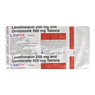 Lcin OZ Tablet 10'S - Bacterial Infections-Qui