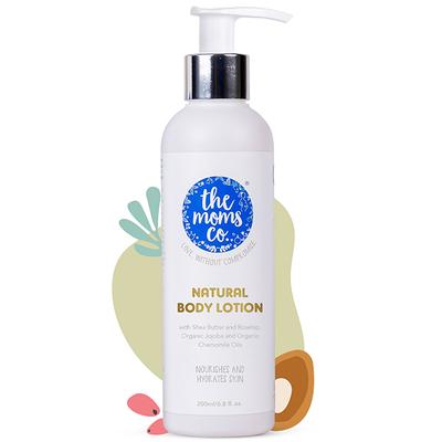 The Moms Co. Natural Body Lotion with Shea Butter & Rosehip Organic Jojoba 200ml - Lotions & Creams