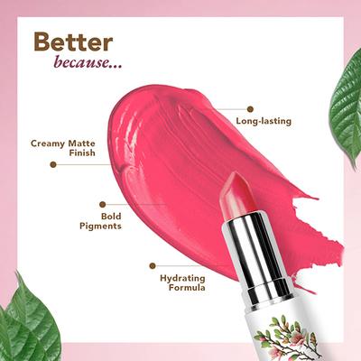 Organic Harvest Moisture Matte Lipstick - Pink Sakura 4 gm - Lipsticks