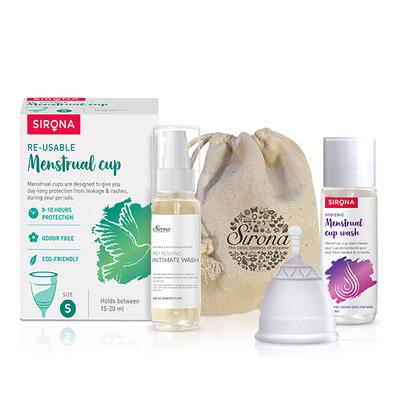 Sirona Premium Reusable Menstrual Cup -Small - Menstrual Cups