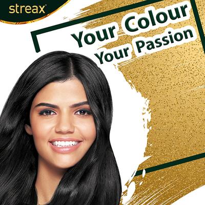 Streax Hair Colour - Black Brown (35gm+25ml) 1's - Crème