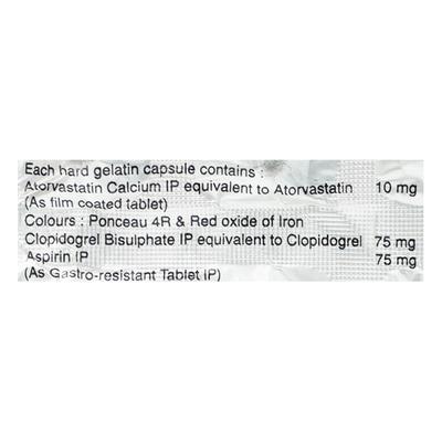 Ecosprin Gold 10mg Capsule 15'S - Blood Clot-Ant
