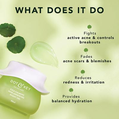 Dot & Key Cica Calming Skin Renewing Night Gel 60 ml - Night Cream