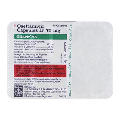 OLTAVIR 75 Capsule 10's - Viral infections-Ant