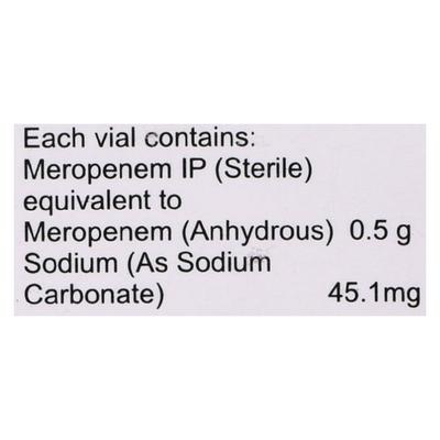 Meromac 0.5gm Injection 1's - Bacterial Infections-OBL