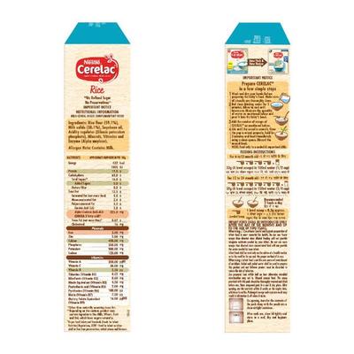 Nestle Cerelac Baby Food Cereal No Refined Sugar - Rice (For 6 to 24 Months Baby) 300 g - Baby And Infant Supplements