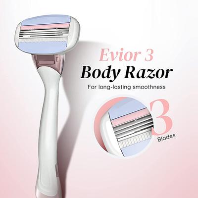 LetsShave Evior 3 Sensitive Shaving Razor + Whipped Shave Cream 150 gm - Women - Shaving & Hair Removal