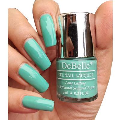 DeBelle Gel Nail Lacquer French Hydrangea Midtone Green Nail Polish 8 ml - Nail Polish