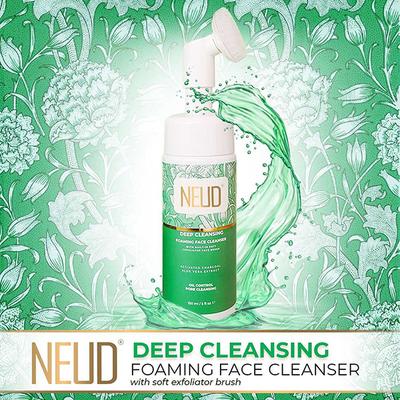 NEUD Deep Cleansing Foaming Face Cleanser With Activated Charcoal and Aloe Vera 150 ml - Skin-Treatment