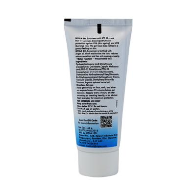 Rivela SPF 30+ PA+++ Sunscreen Gel 60gm - Dry Skin-Emo