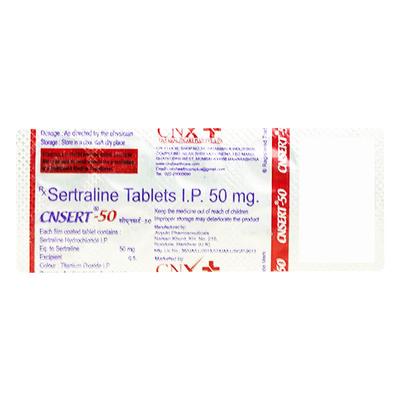 CNSERT 50mg Tablet 10's - Depression-Ant