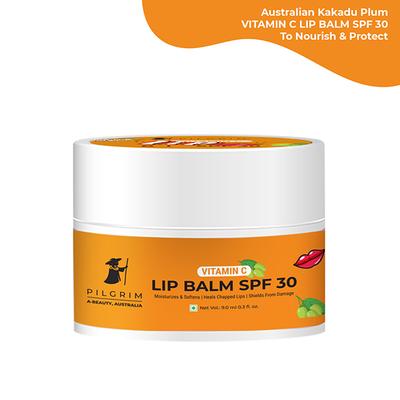 Buy Pilgrim Vitamin C Lip Balm SPF 30 Protects and Nourishes Dry Chapped  Lips for Women and Men 9 ml Online at Discounted Price | Netmeds