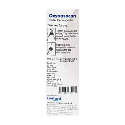 OXYNASOCAN ADULT Nasal Spray 10ml - Nasal Congestion-Nas