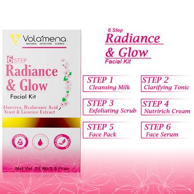 Volamena 6 Step Facial Kit - Radiance & Glow 75 gm - Facial Kits