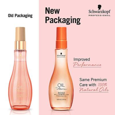 Schwarzkopf Professional Oil Ultime Rose Oil for Fine, for Hair Care Softer Hair 100 ml - Hair Serums