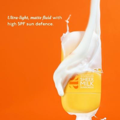 Asaya Sheer Milk Fluid Sunscreen SPF 50 PA++++ 50 ml - Face Sunscreen