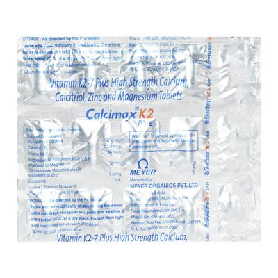 Calcimax K2 Tablet 15'S - Supplements-Vam
